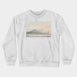 From the Isola Borromena, Lago Maggiore by J.M.W. Turner Crewneck Sweatshirt